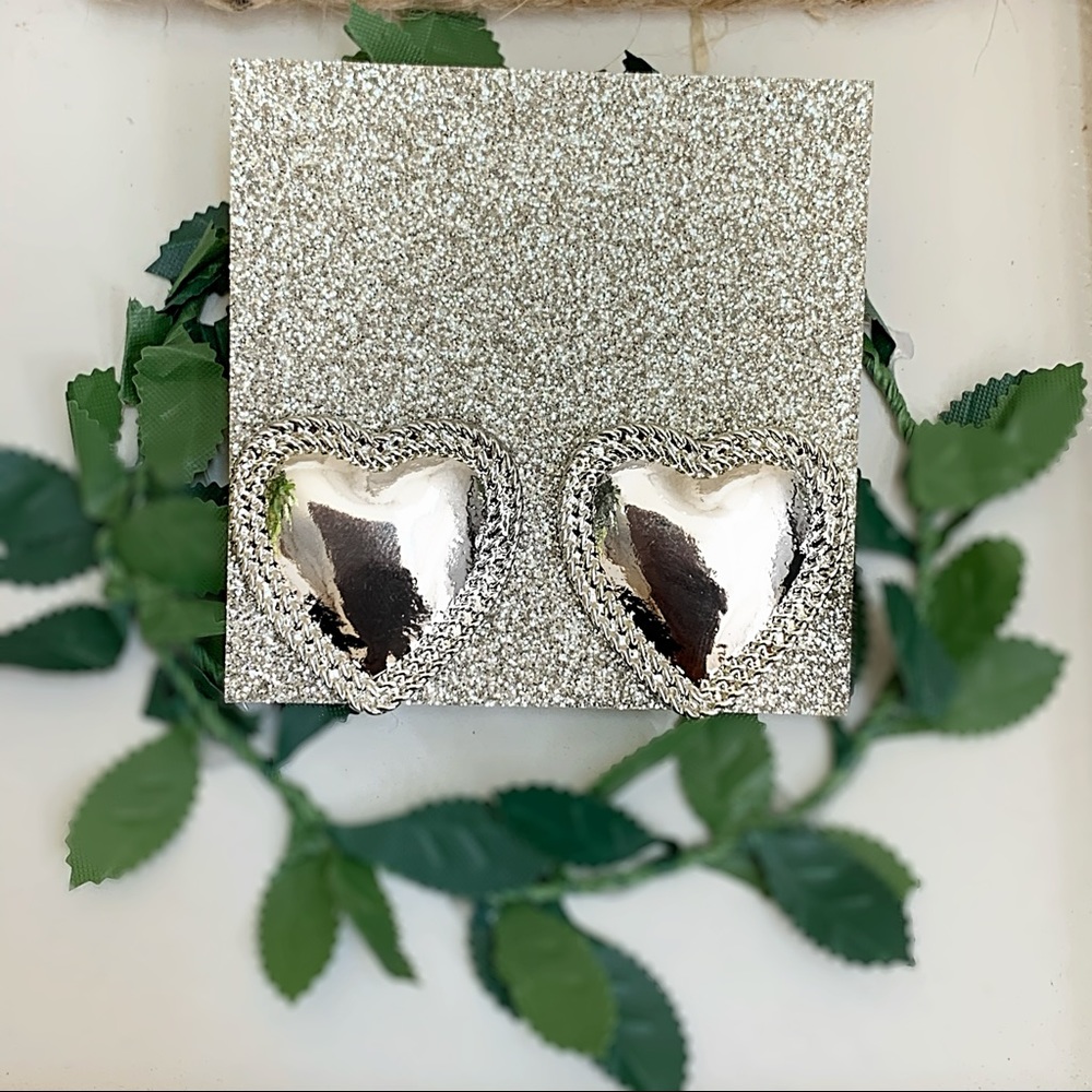 Silver Heart Earrings
